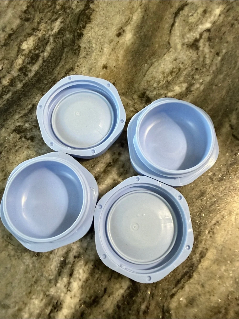 Cadence capsules Blue Hexagon Set of 3 - 2 small and 1 medium